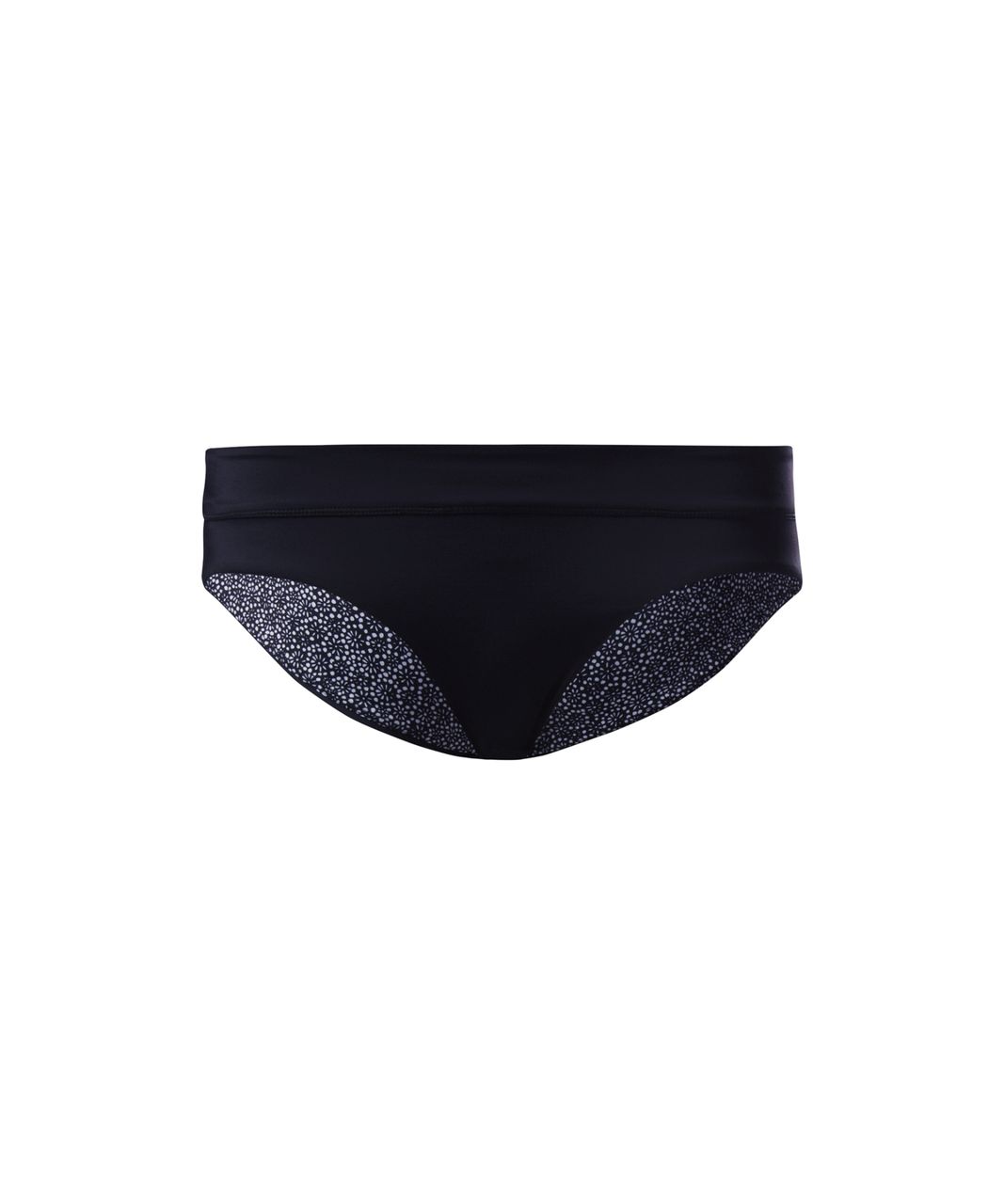 Lululemon Tidal Flow Full Bottom - Black / Freckle Flower Black White