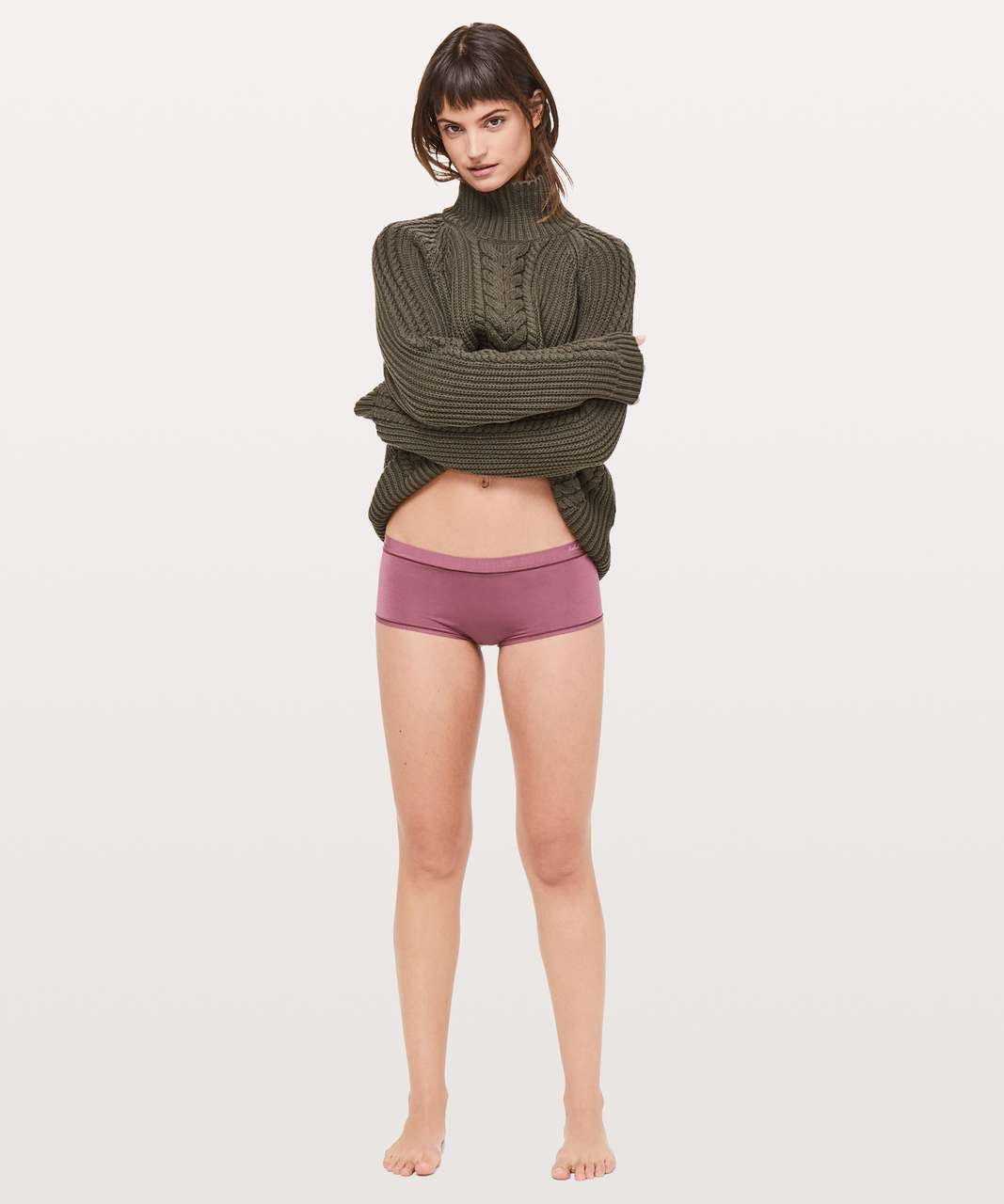 Lululemon Simply There Boyshort - Misty Merlot