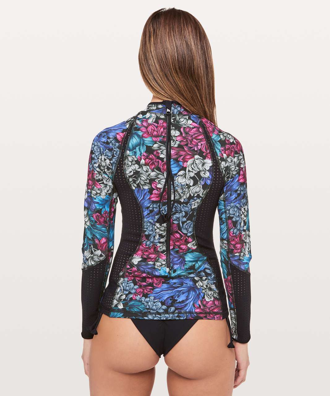 Lululemon Swell Seeker Paddle Top - Nocturnal Floral Multi / Black