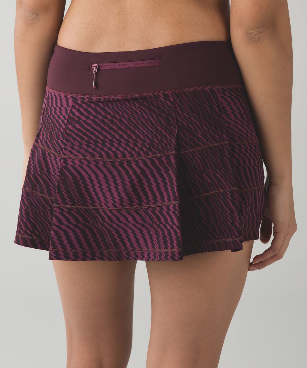 Lululemon Pace Rival Skirt II (Regular) - Shifted Horizon Red Grape Black / Bordeaux Drama