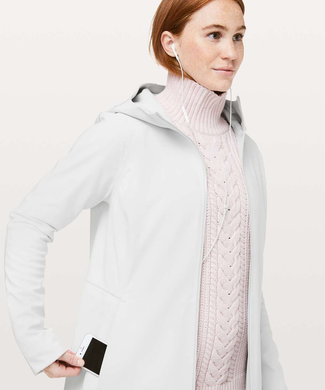 Lululemon Glyde Along Softshell - Silver Ice