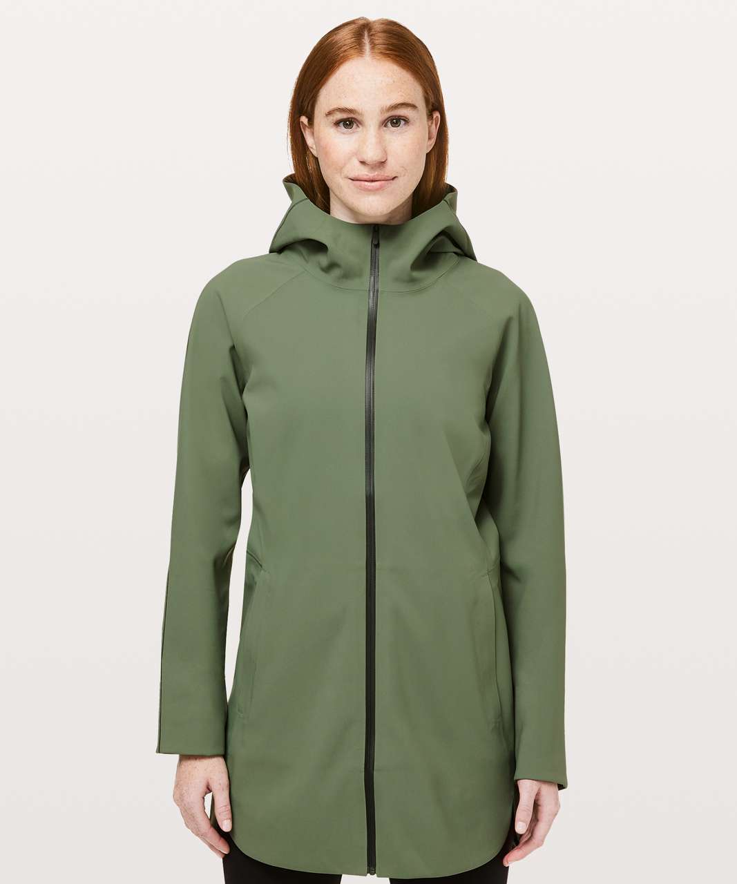 Lululemon Glyde Along Softshell - Green Twill