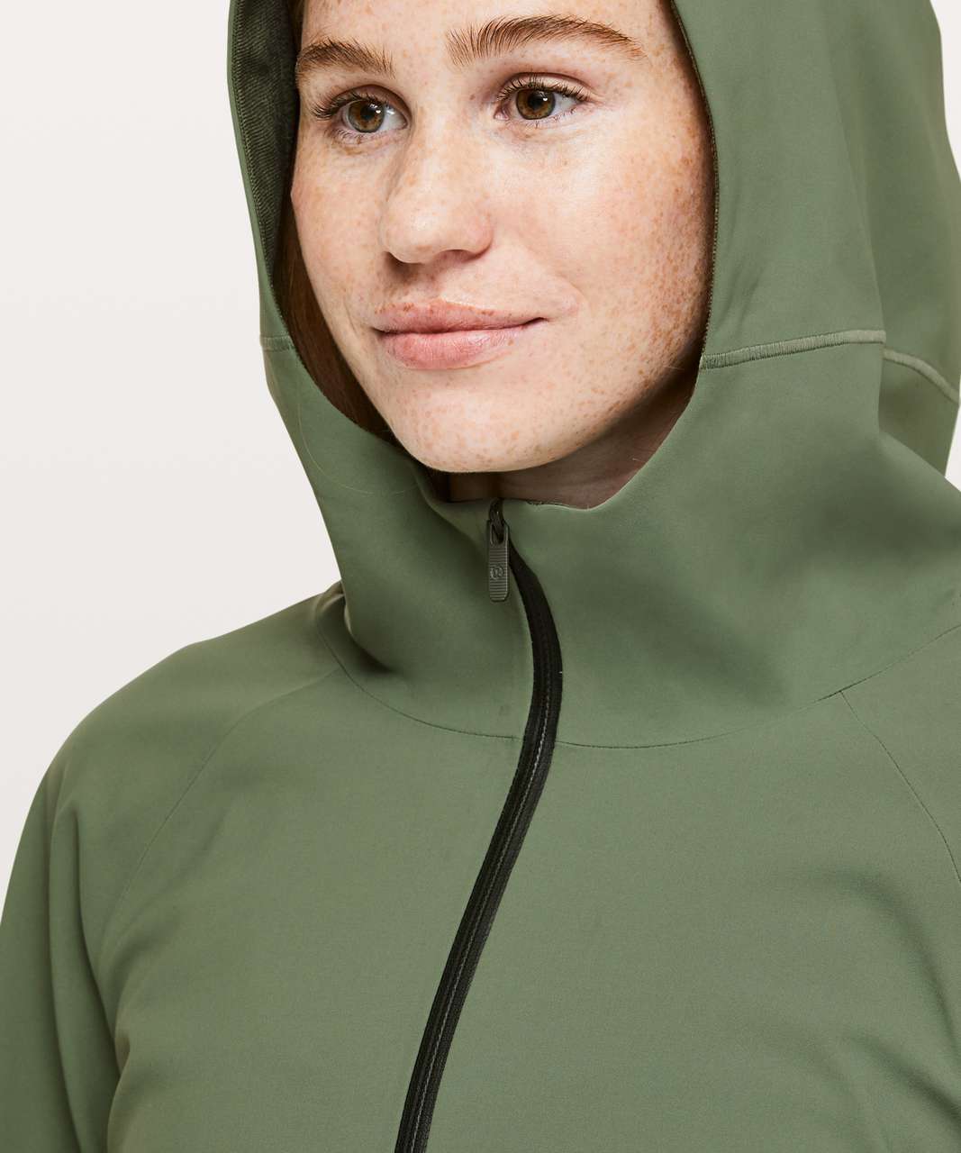 Lululemon Glyde Along Softshell - Green Twill