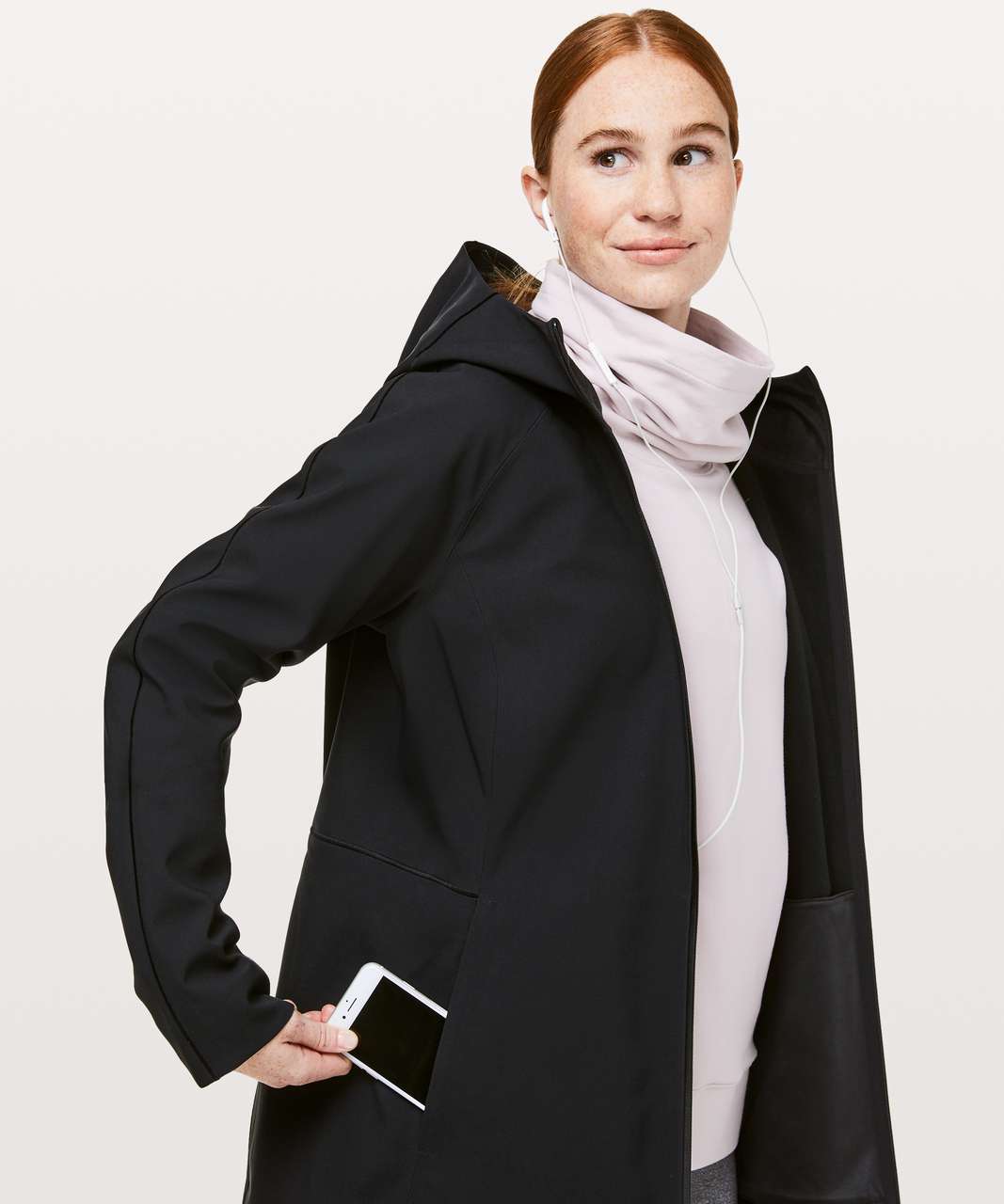 lululemon athletica Hooded Glyde Jacket in Black