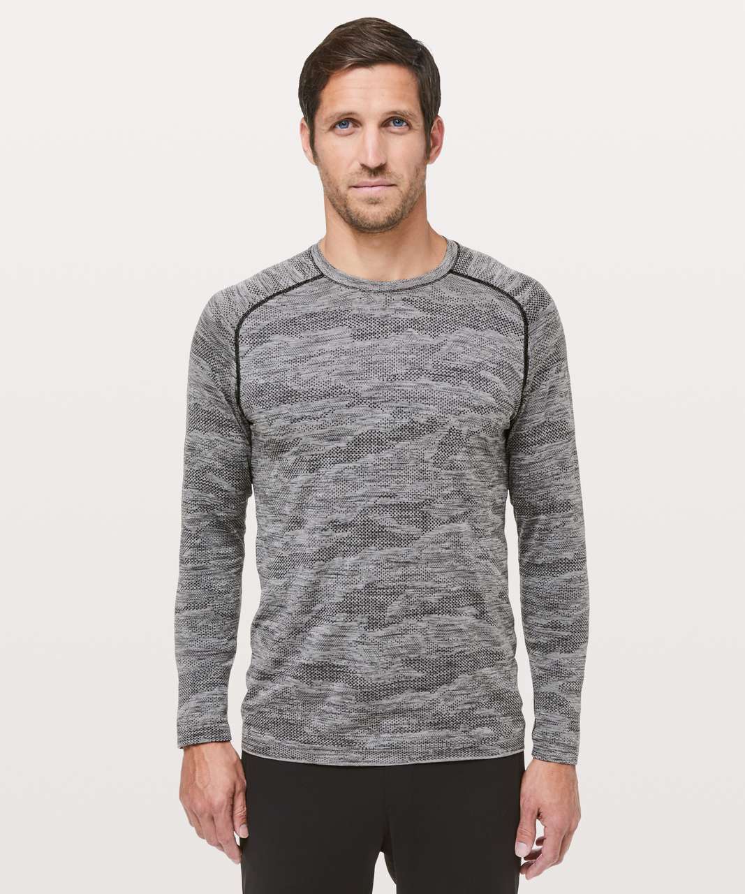 Lululemon Metal Vent Tech Long Sleeve - Black / Light Cast