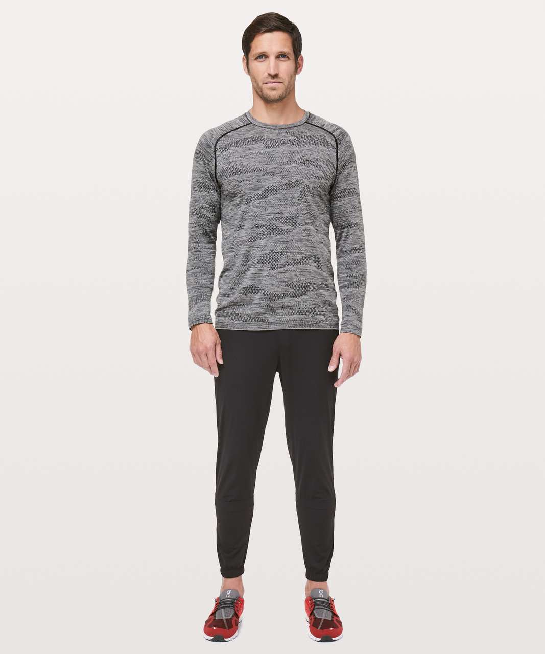 Lululemon Metal Vent Tech Long Sleeve - Black / Light Cast