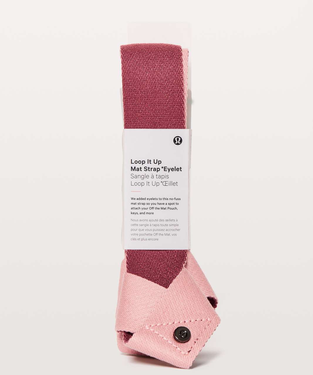 Lululemon Loop It Up Mat Strap *Squad - Porcelain Pink / Misty Mauve - lulu  fanatics