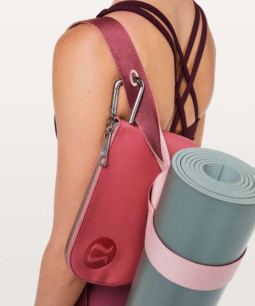 Lululemon Loop It Up Mat Strap *Squad - Porcelain Pink / Misty Mauve - lulu  fanatics