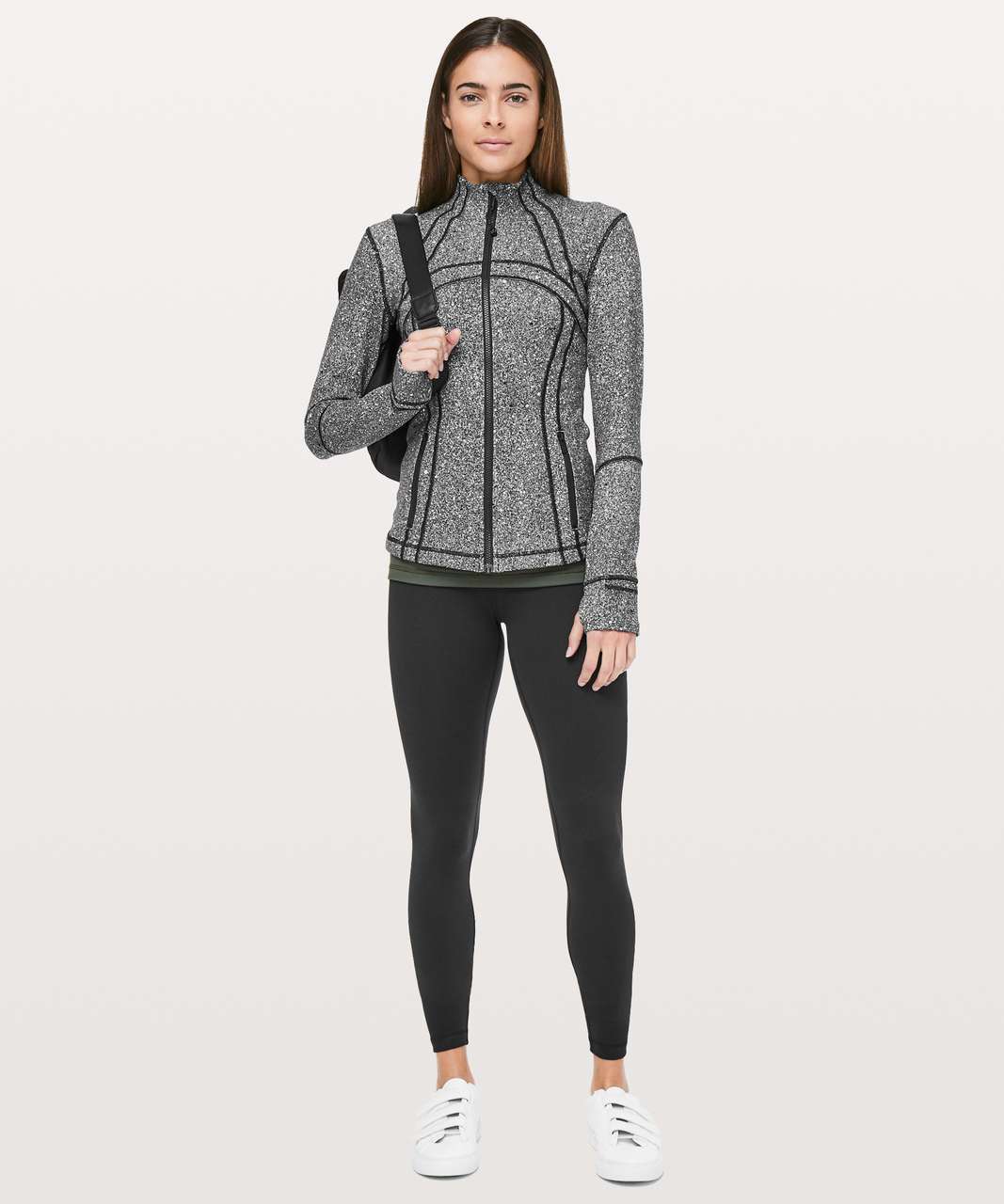 Lululemon Define Jacket - Luminesce Splatter White Black - lulu fanatics