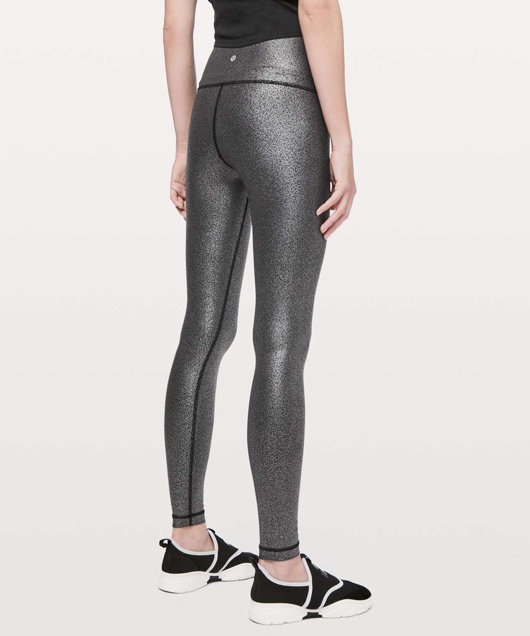 Lululemon Wunder Under High-Rise Tight *Foil 28" - Luminosity Foil Print Black Silver