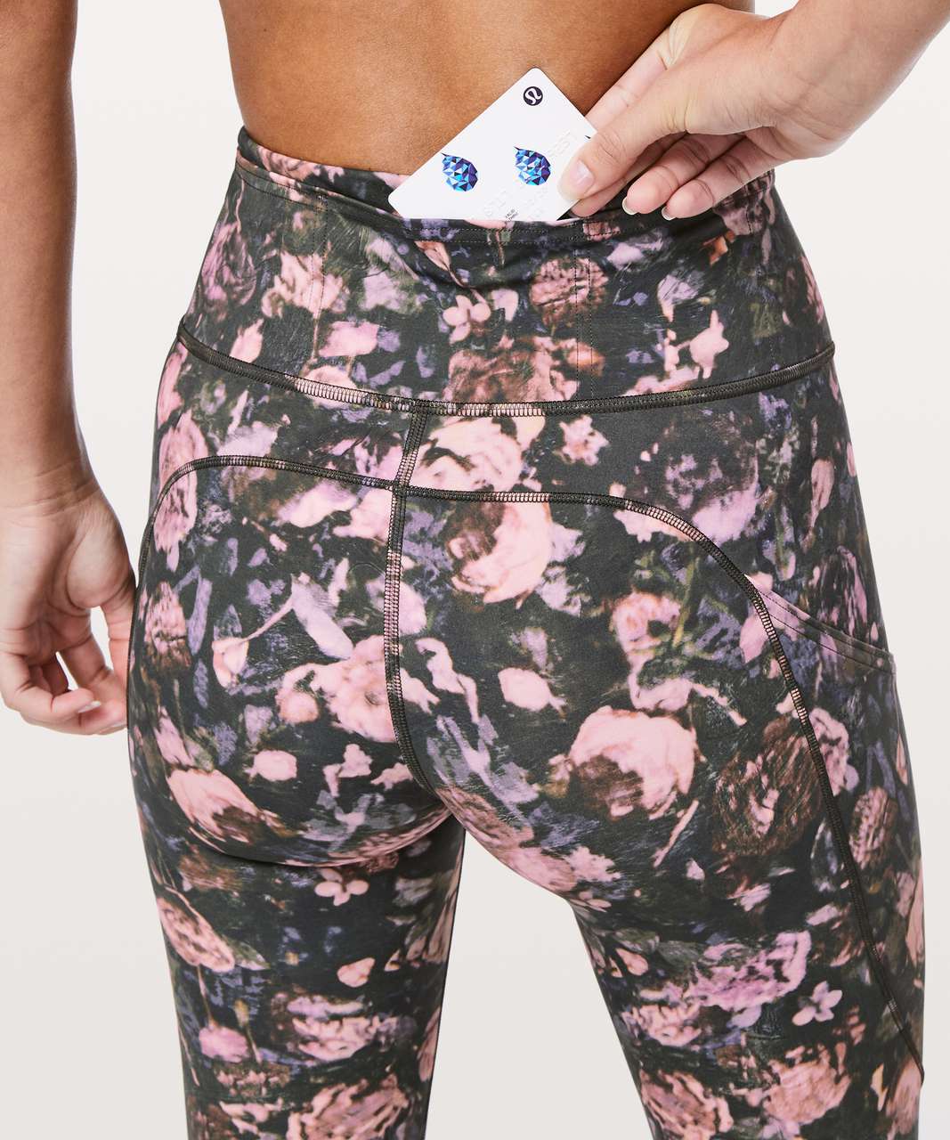 Lululemon Fast & Free Full Length Tight *Nulux 28" - Frosted Rose Multi