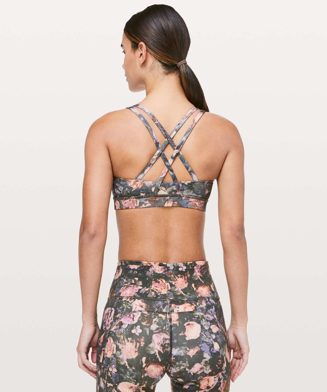 Lululemon Fast & Free Crop II *Nulux 19" - Frosted Rose Multi