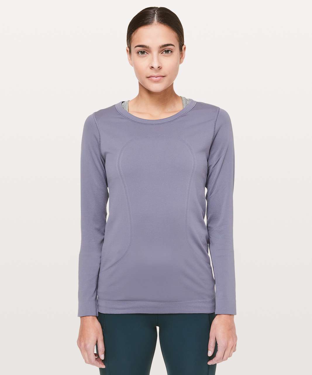 Lululemon Swiftly Tech Long Sleeve (Breeze) *Relaxed Fit - Purple Quartz / Purple Quartz