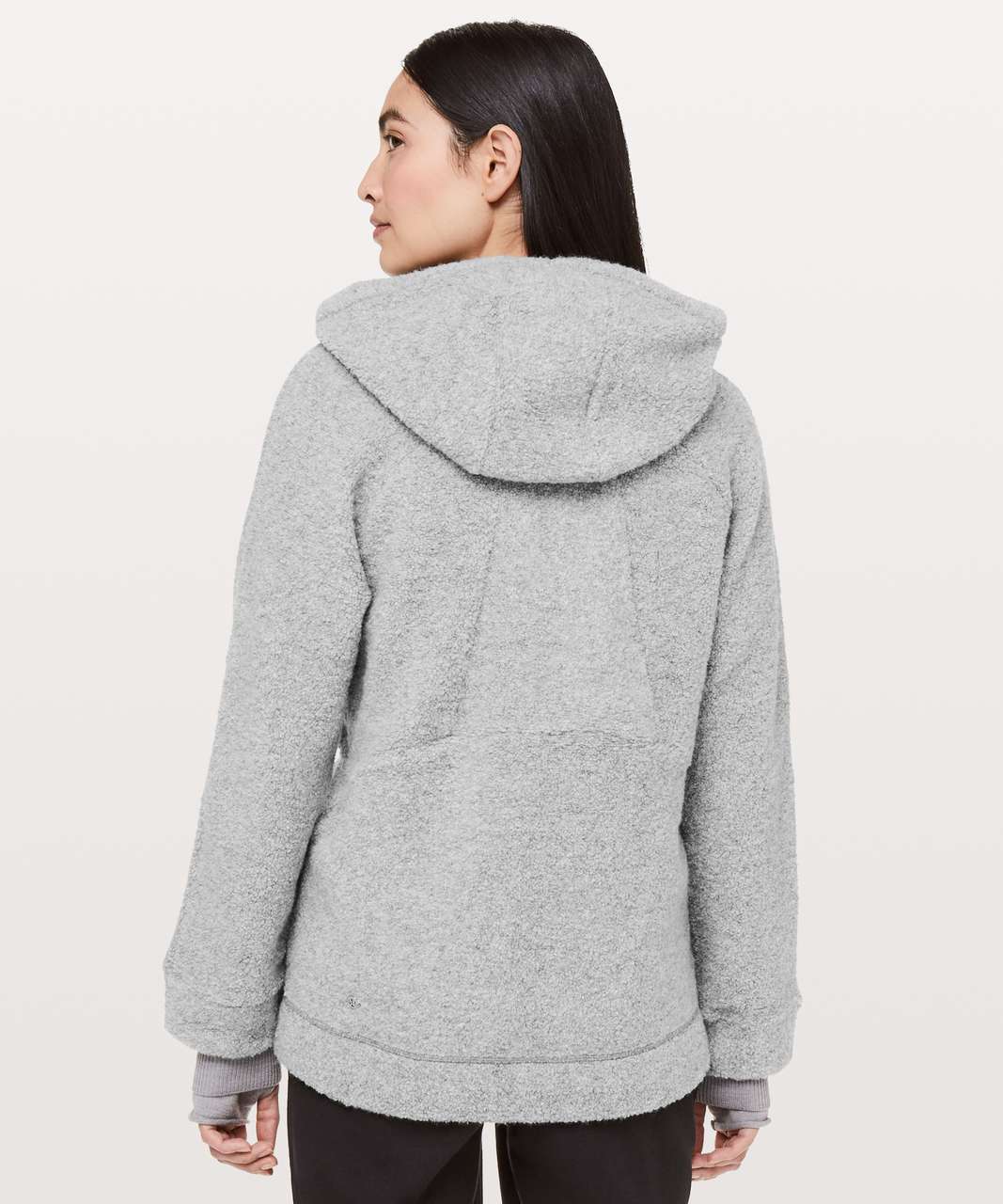 Lululemon So Sherpa Hooded Jacket - Heathered Silver Spoon