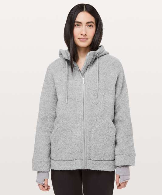 Lululemon So Sherpa Hooded Jacket - Black - lulu fanatics