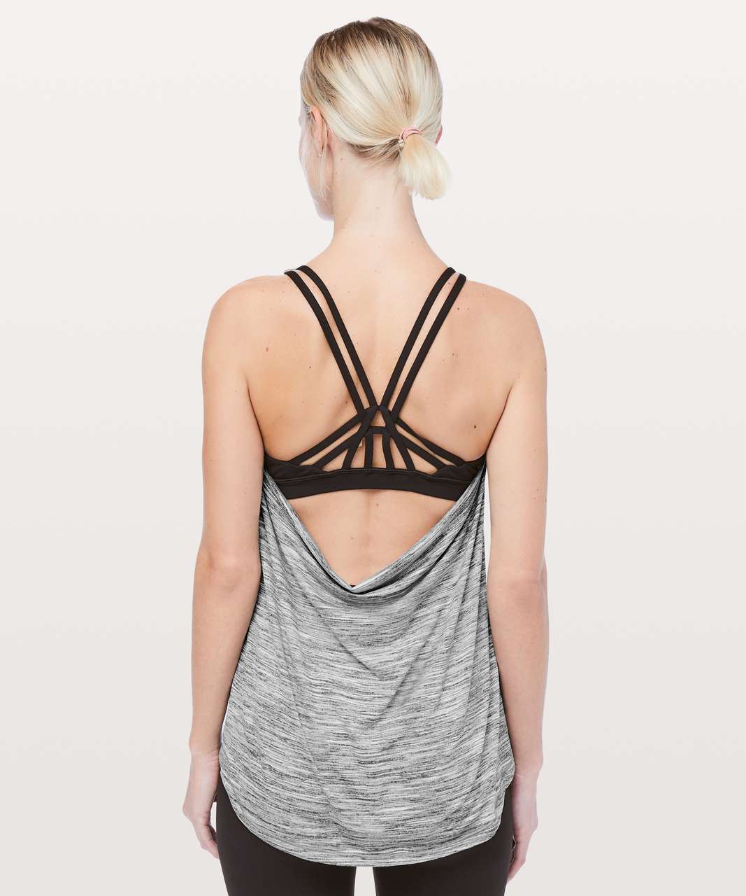 Lululemon Moment To Movement 2-In-1 Tank - Space Dye Camo Black White / Black