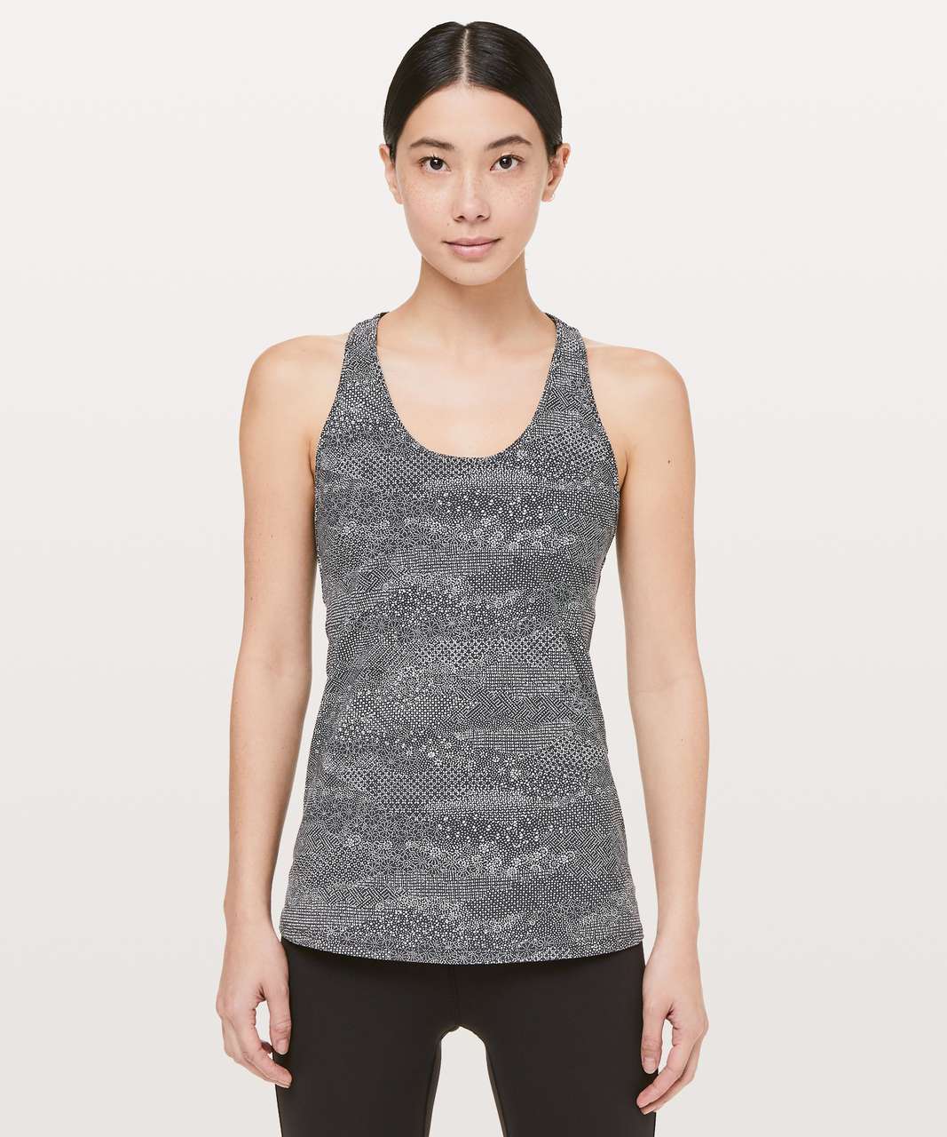 Lululemon Cross Conditioning 2-In-1 Tank *Medium Support B/C Cup - Meisai White Black / Black