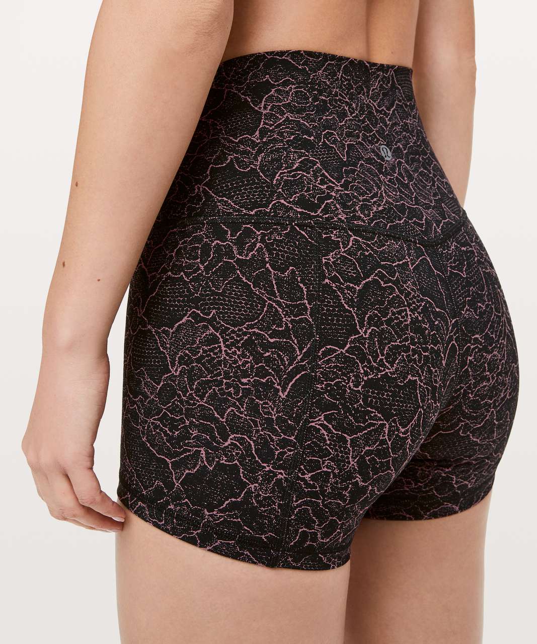 Lululemon Align Short *4" - Lacescape Spanish Rose Black