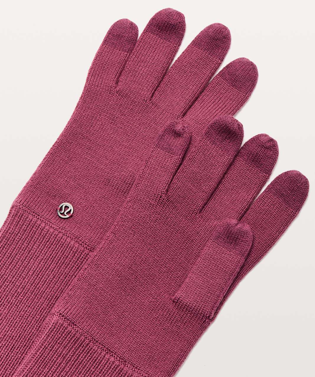 Lululemon Scroll On Knit Gloves - Misty Merlot