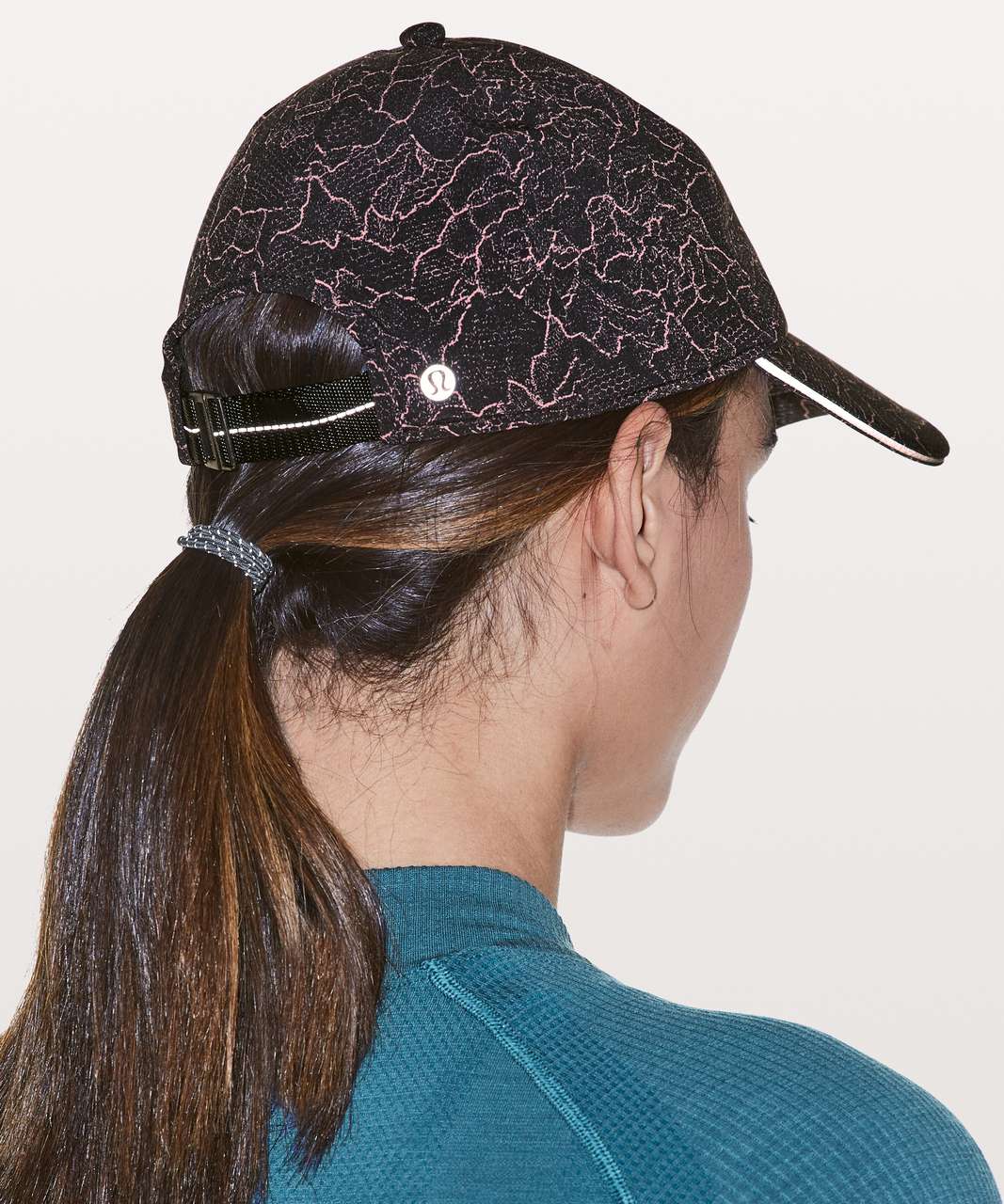 Lululemon Baller Hat Run - Lacescape Spanish Rose Black