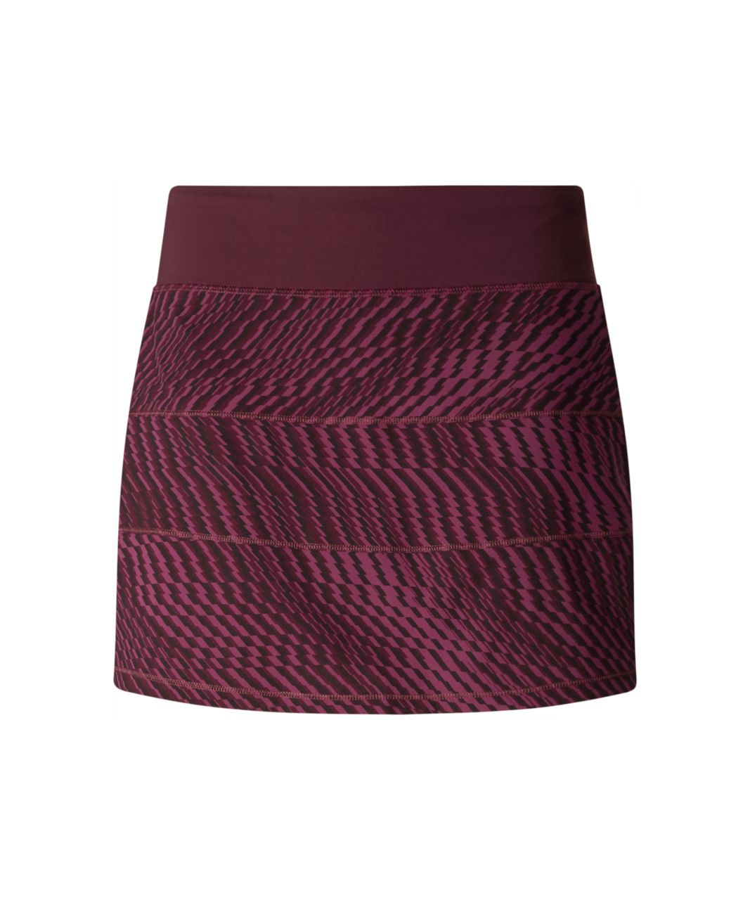 Lululemon Pace Rival Skirt II (Tall) - Shifted Horizon Red Grape Black / Bordeaux Drama