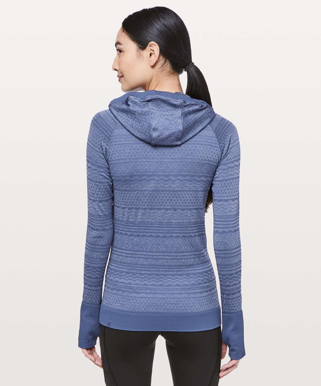 Lululemon Rest Less Hoodie - Gatsby Blue / White