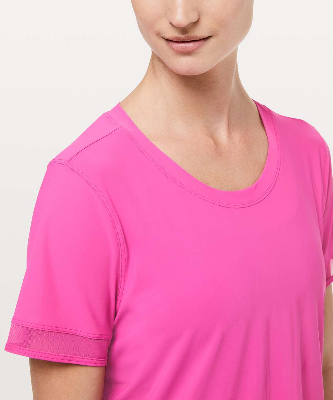 Lululemon Serve Up Some Sun Short Sleeve - Sonic Pink