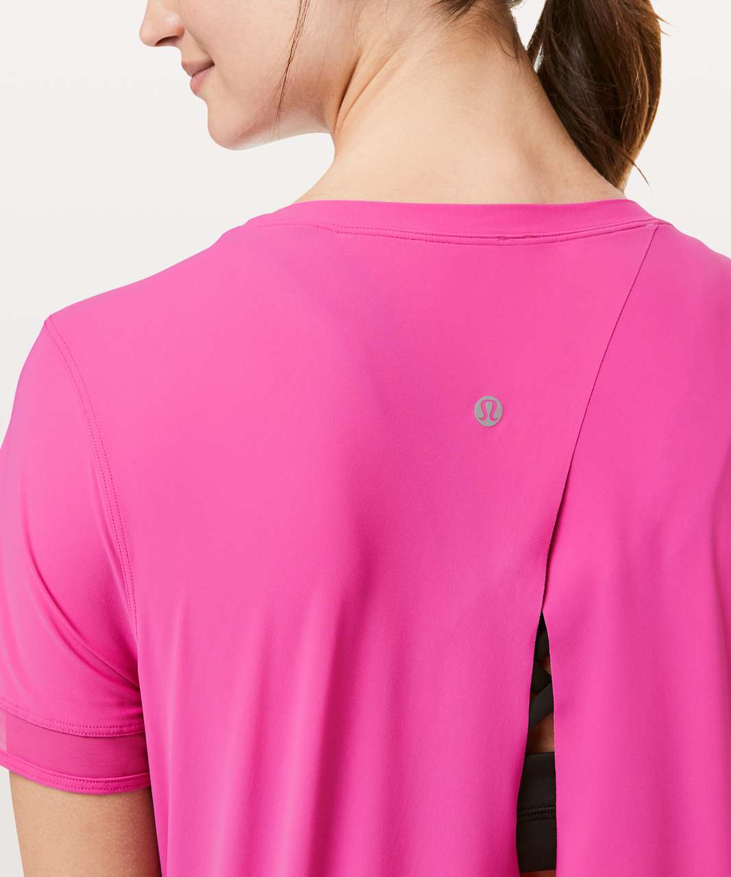 Lululemon Serve Up Some Sun Short Sleeve - Sonic Pink