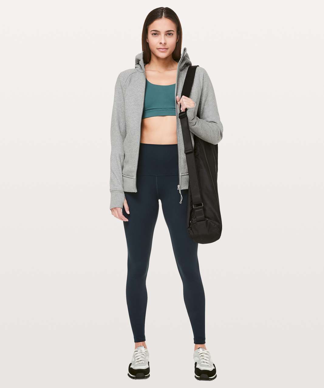 $128 Lululemon Wunder Under High Rise Tight Flocked 28 Plumful