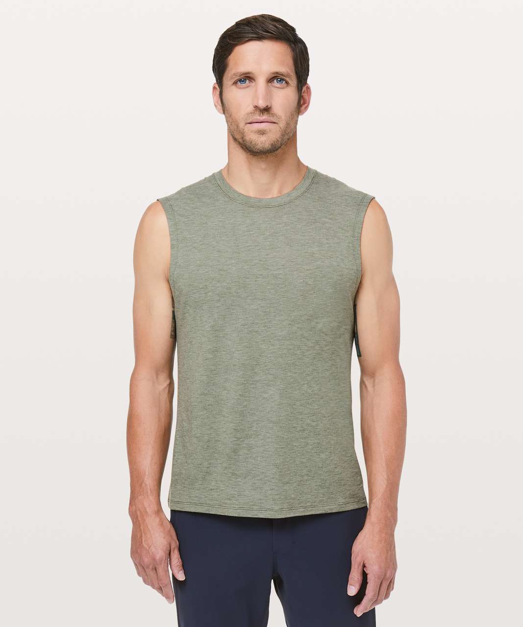 Lululemon Somatic Aero Sleeveless - Heathered Tank Green