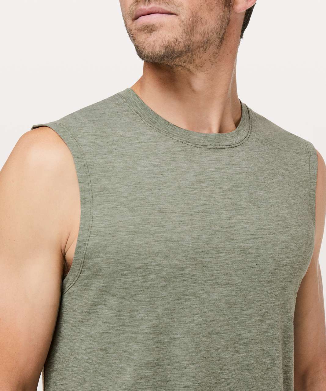 Lululemon Somatic Aero Sleeveless - Heathered Tank Green