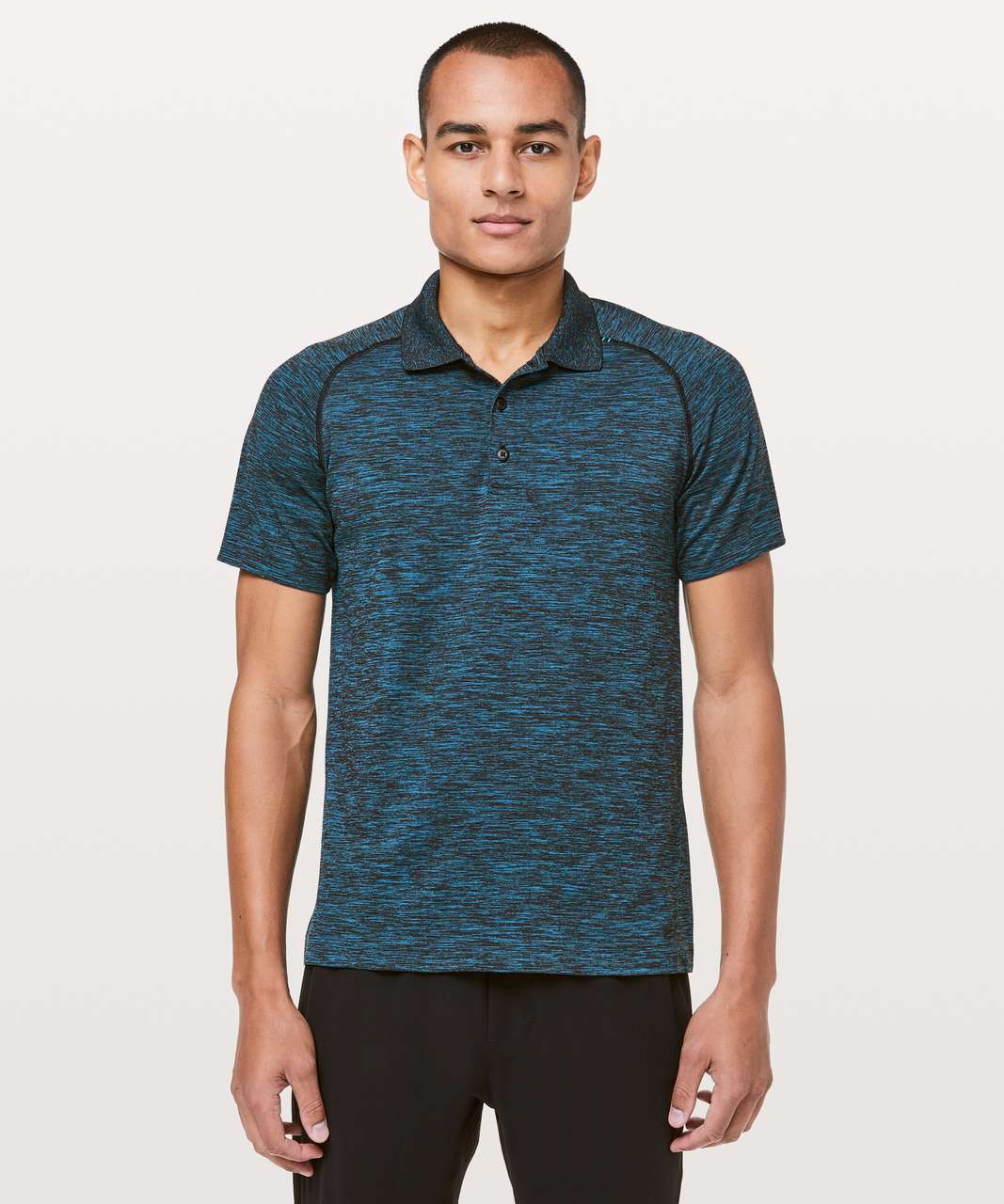 Lululemon Metal Vent Tech Polo - Baltic Blue / Black