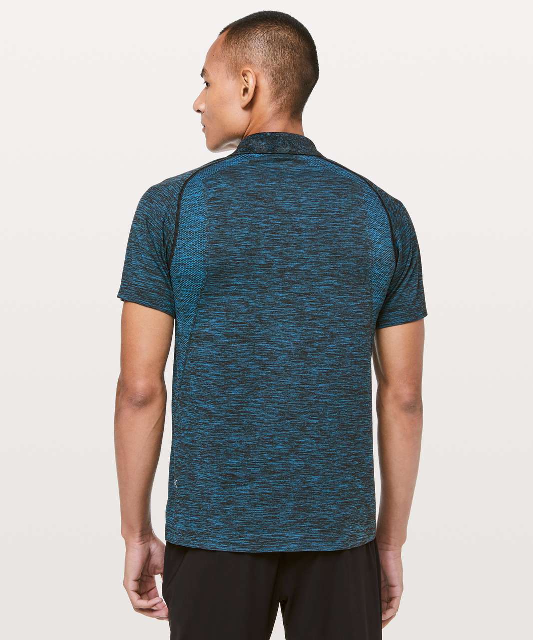 Lululemon Metal Vent Tech Polo - Baltic Blue / Black