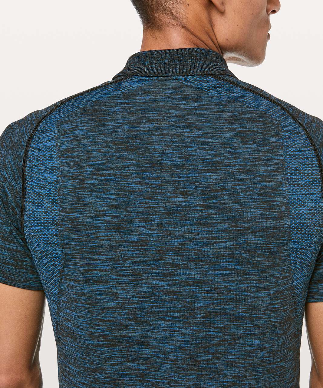 Lululemon Metal Vent Tech Polo - Baltic Blue / Black