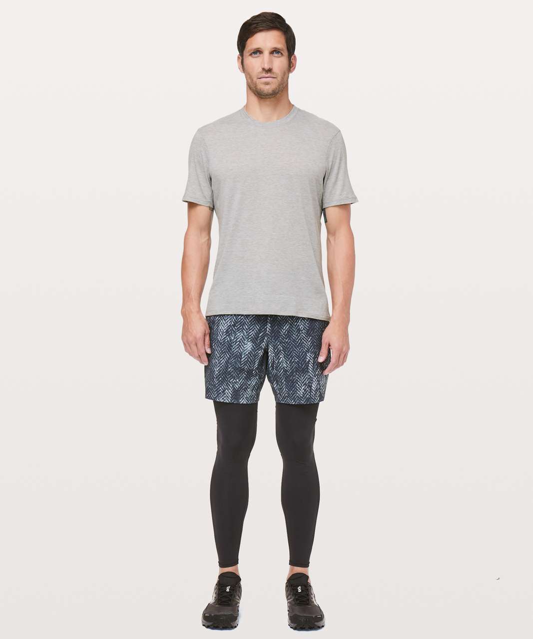 Lululemon Somatic Aero Short Sleeve - Heathered Moon Shine