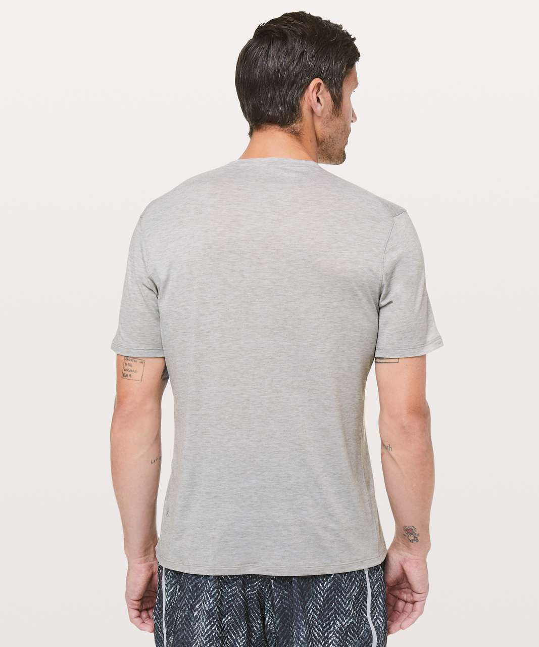 Lululemon Somatic Aero Short Sleeve - Heathered Moon Shine