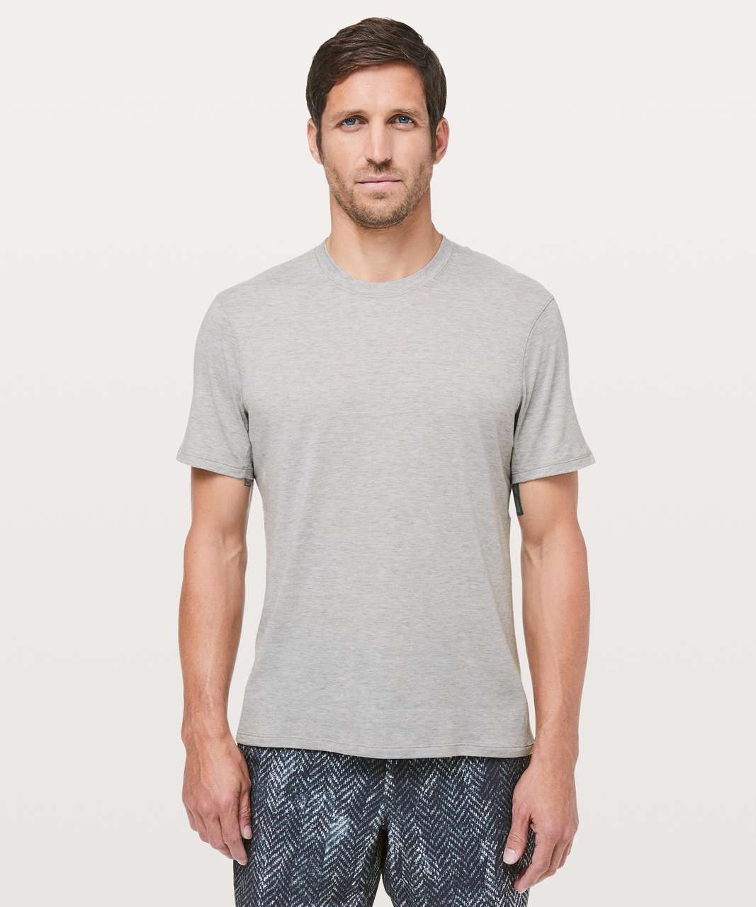 Lululemon Somatic Aero Short Sleeve - Heathered Moon Shine