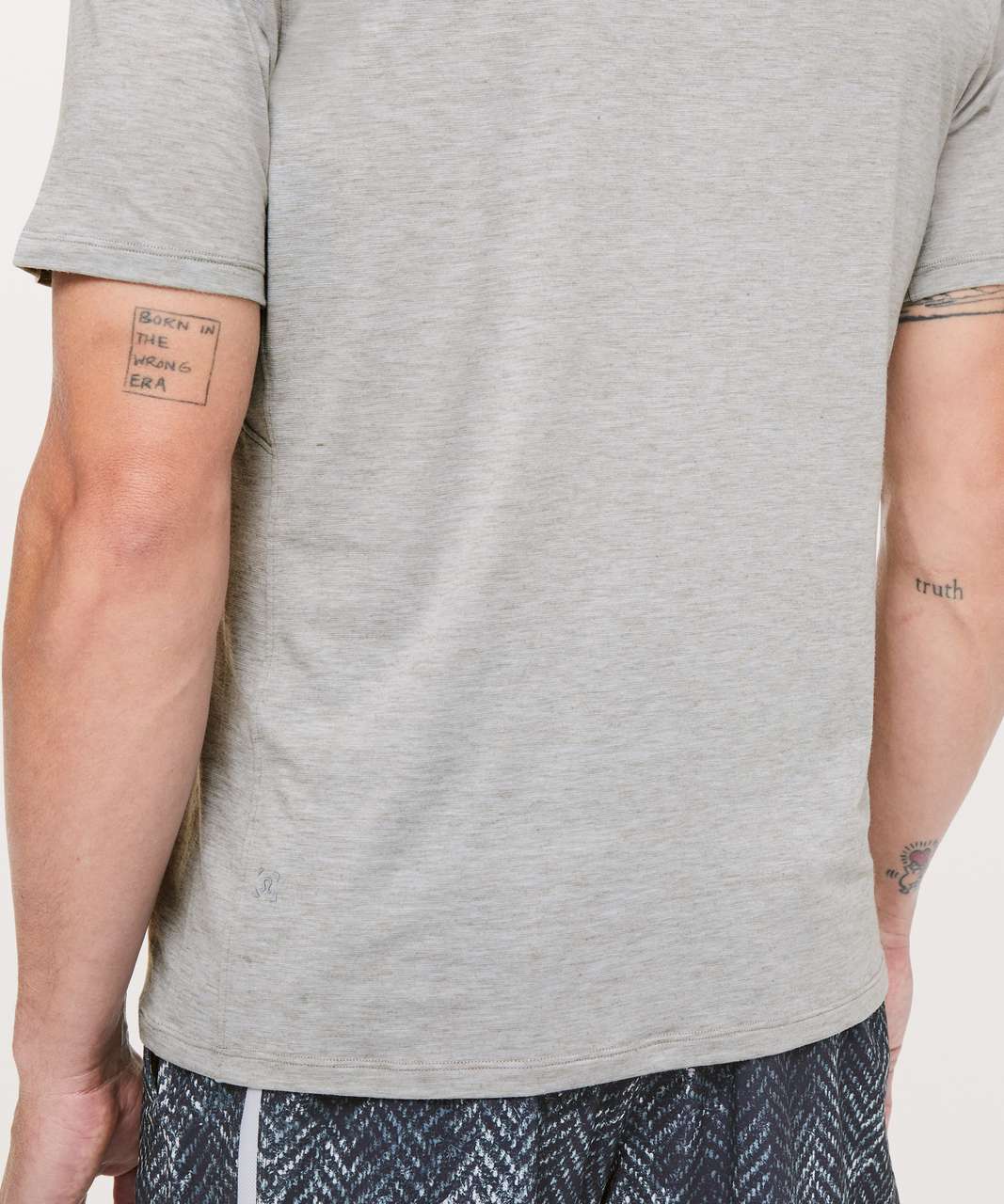 Lululemon Somatic Aero Short Sleeve - Heathered Moon Shine