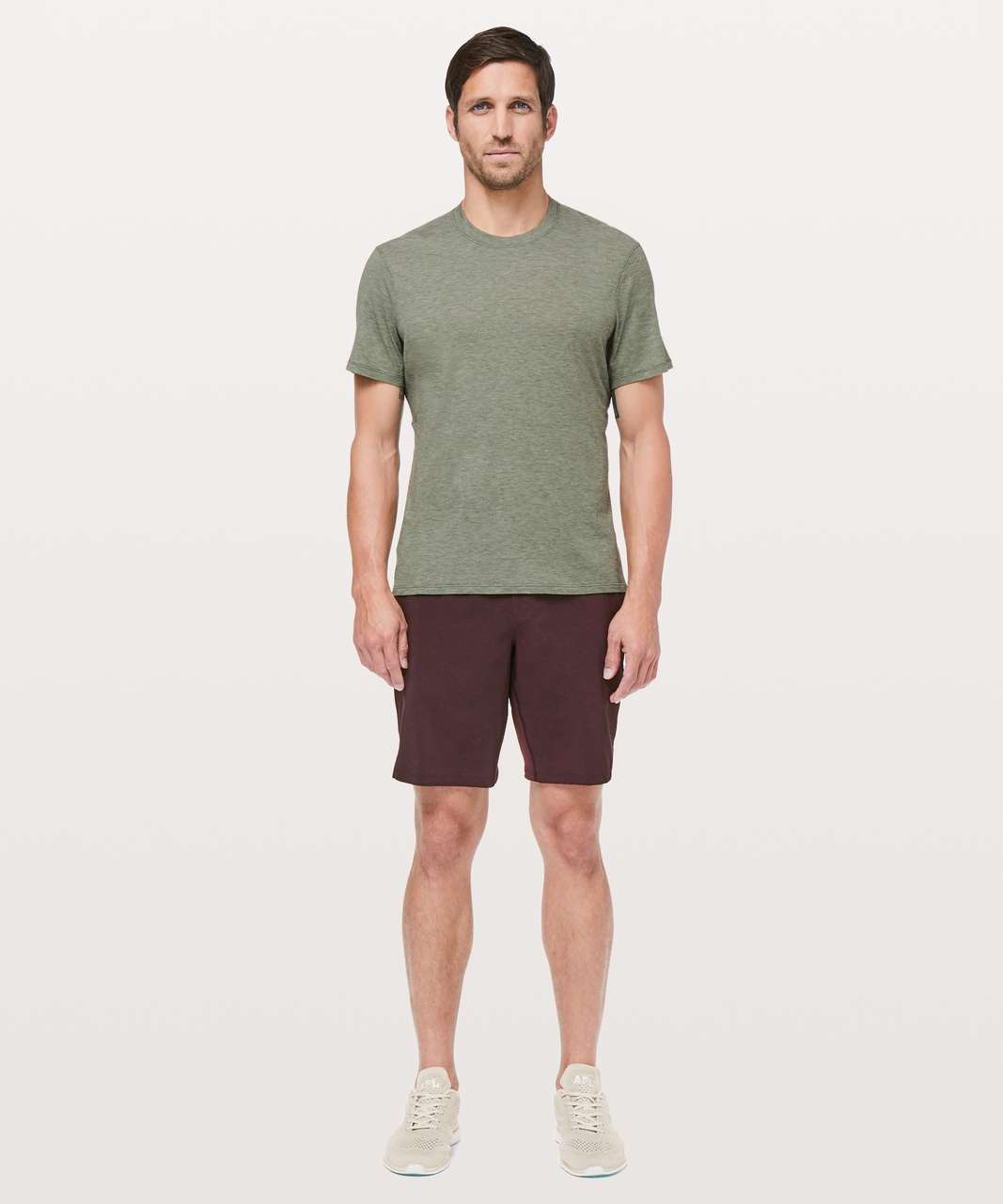 Lululemon Somatic Aero Short Sleeve - Heathered Tank Green - lulu fanatics