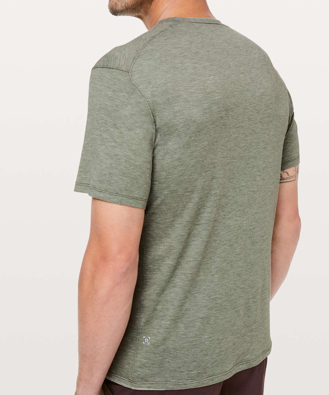 Lululemon Somatic Aero Short Sleeve - Heathered Tank Green