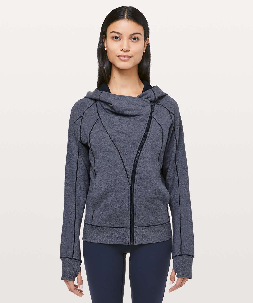 Lululemon Coast Hoodie - Heathered Speckled True Navy