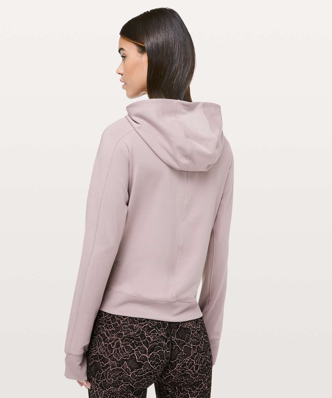 Blush Mélange Cloud Ribbed Hoodie