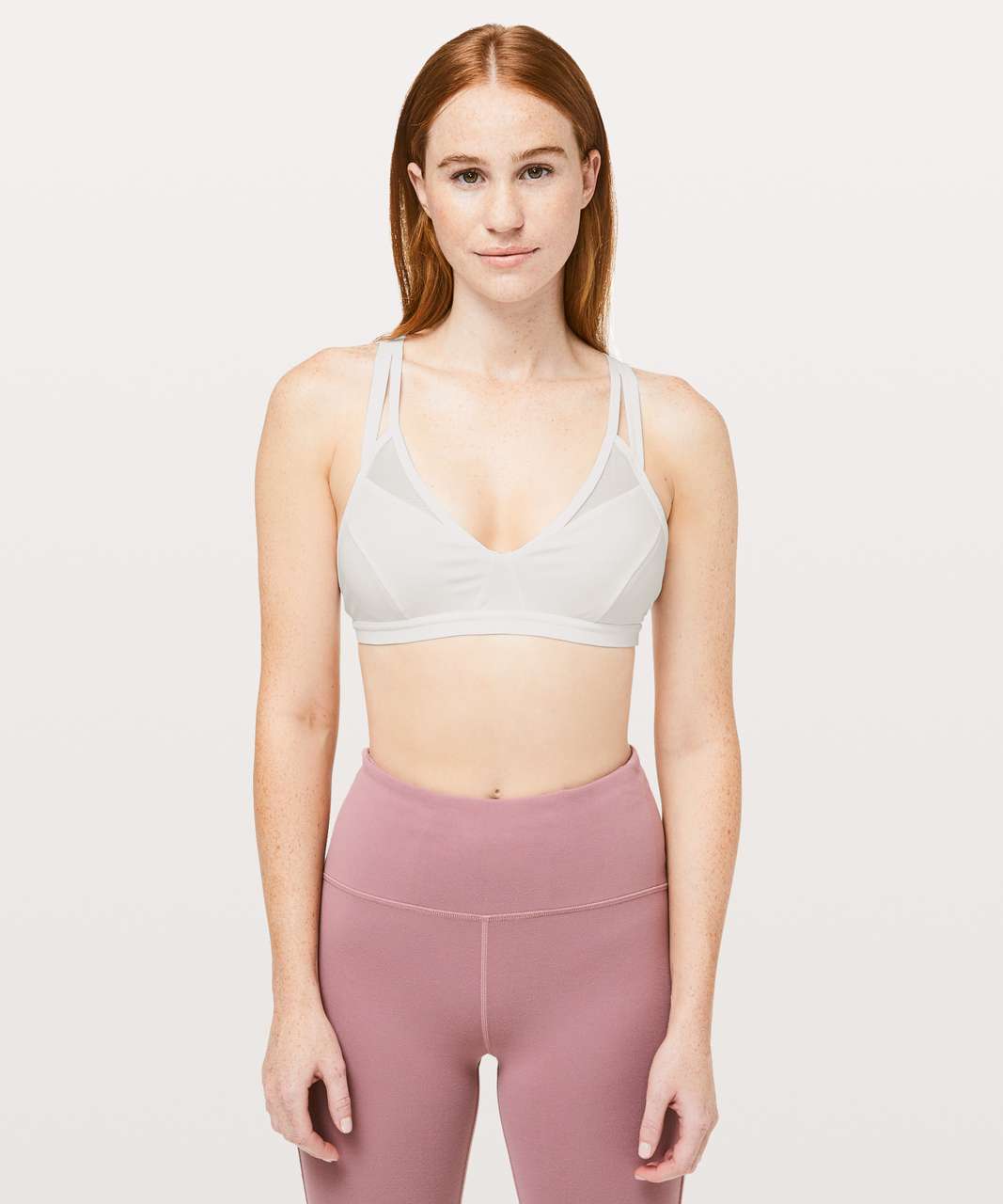 LULULEMON White Sports Bra size 6 Ease To Breathe Bra