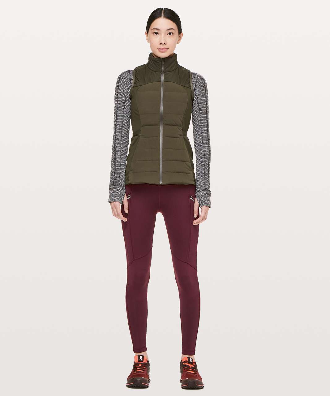 Lululemon Toasty Tech Tight II - Garnet