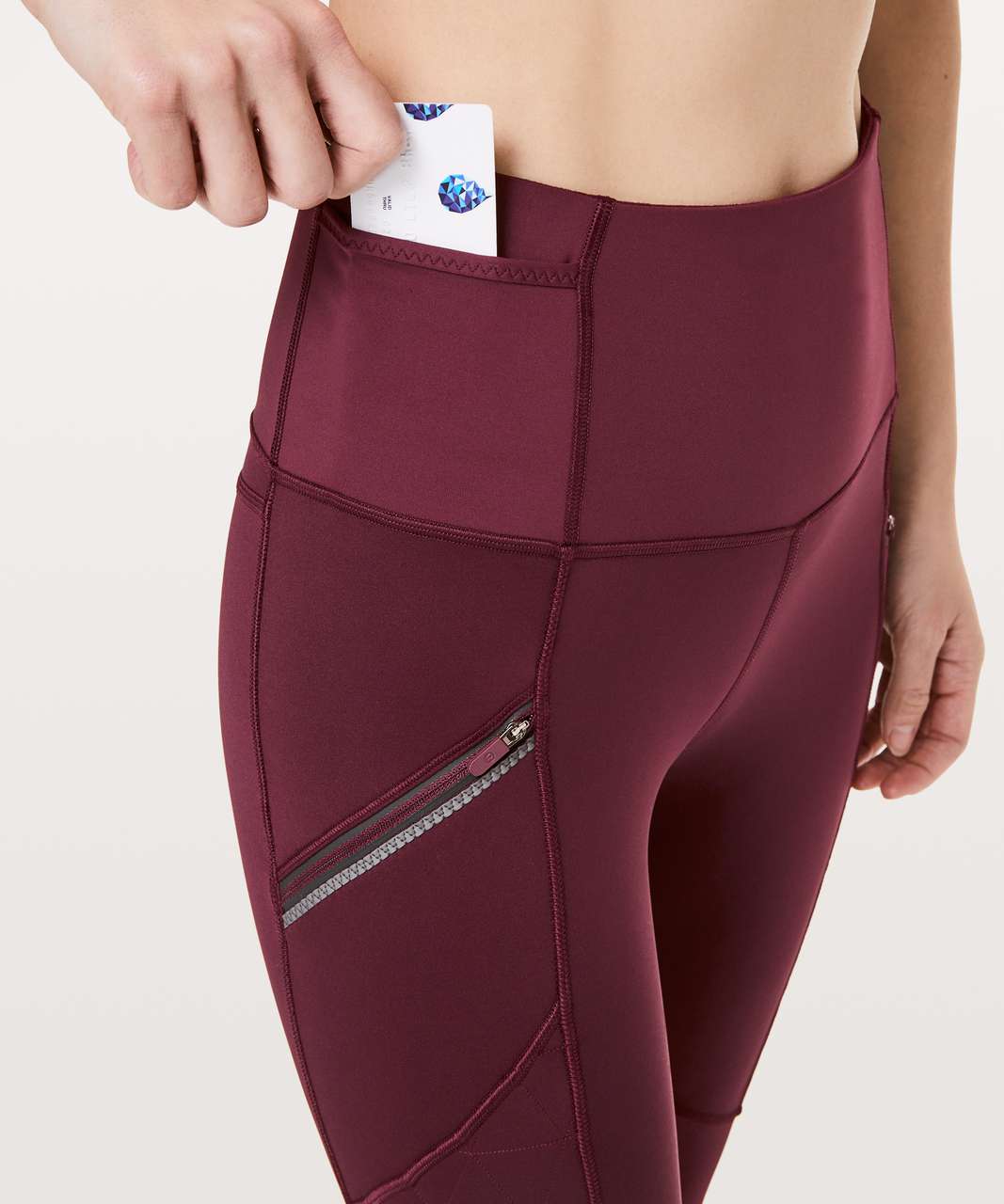 Lululemon Toasty Tech Tight II - Garnet - lulu fanatics