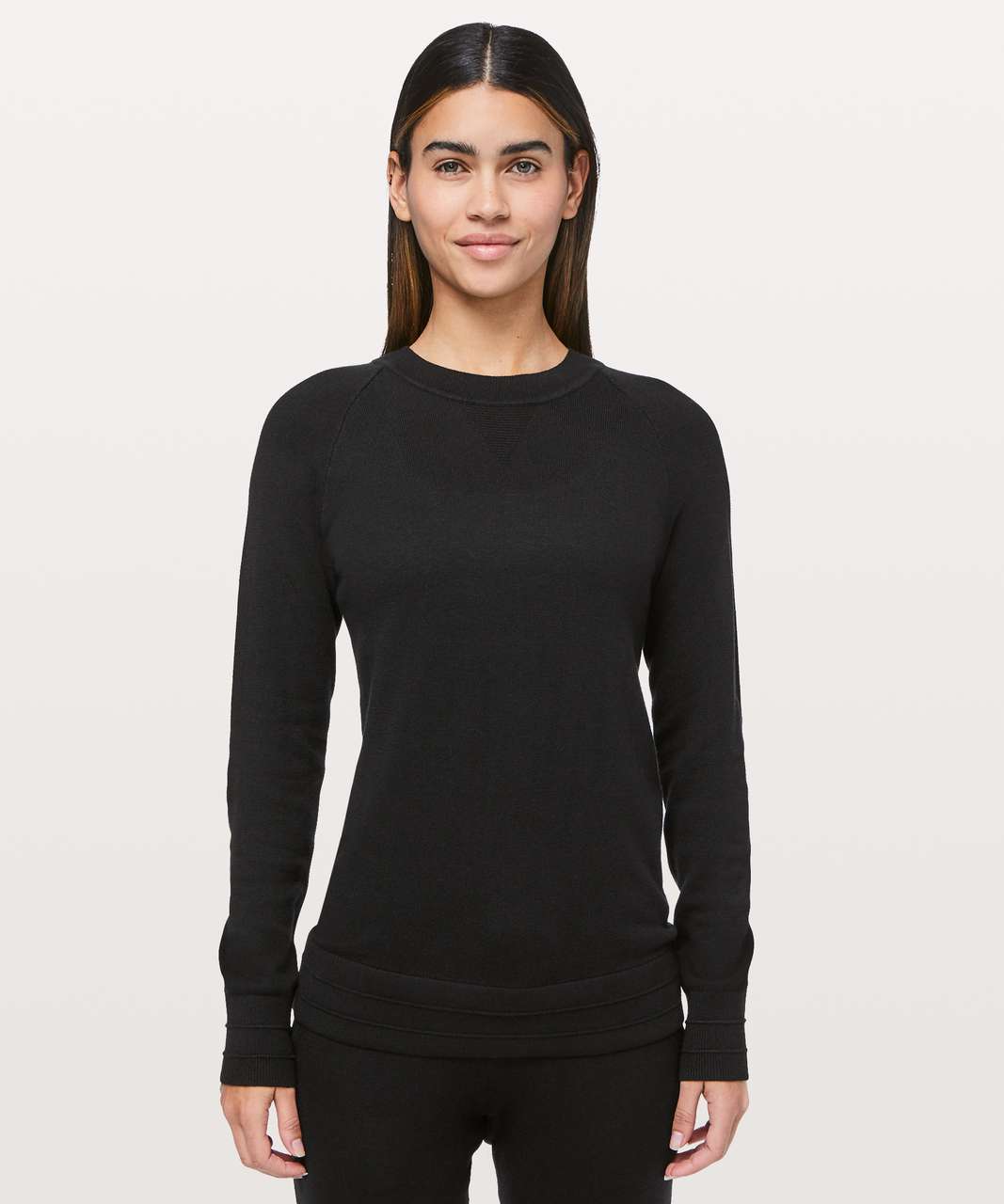 Lululemon running sweatshirt Black Size 2 - $36 (53% Off Retail) - From  Keely