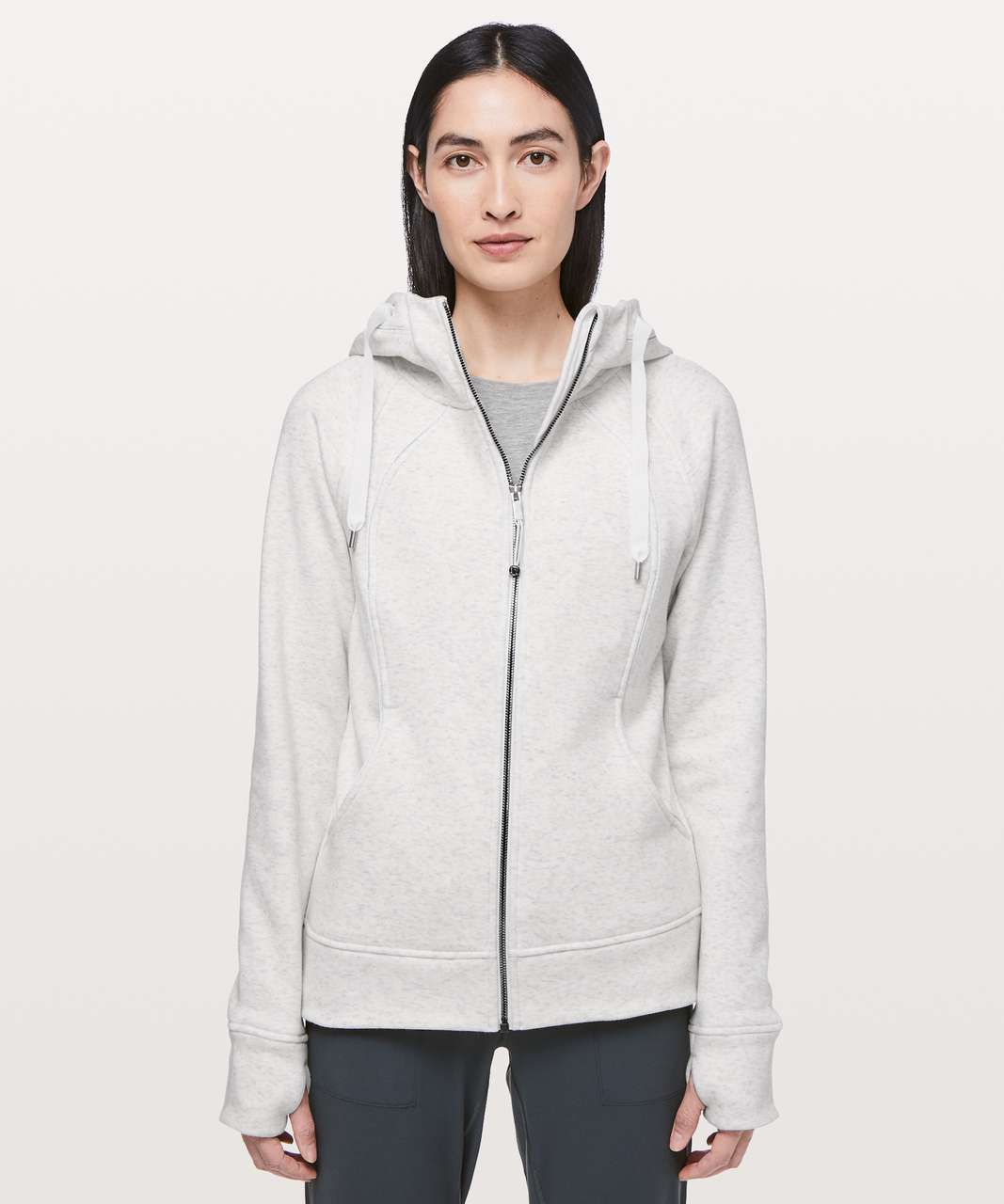 Lululemon Scuba Hoodie *Plush - Heathered White / White - lulu