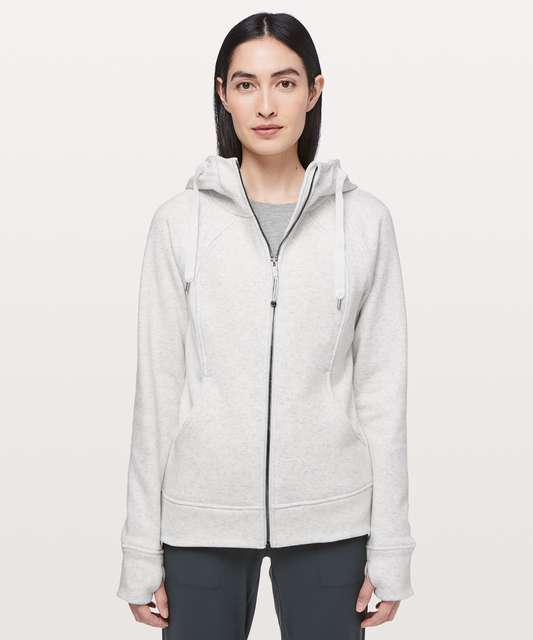 Lululemon Scuba Hoodie Remix Citron Pencil Sketch Size 6 Gray Geometric