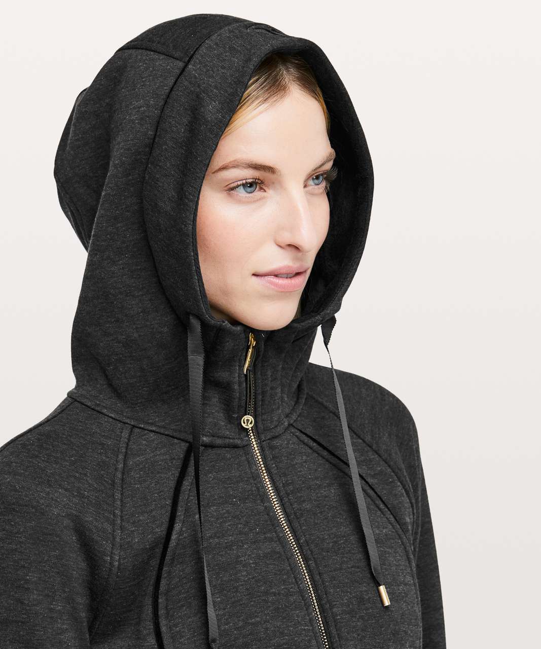 Lululemon Scuba Oversized Full Zip Plush Black Hooded Sweatshirt