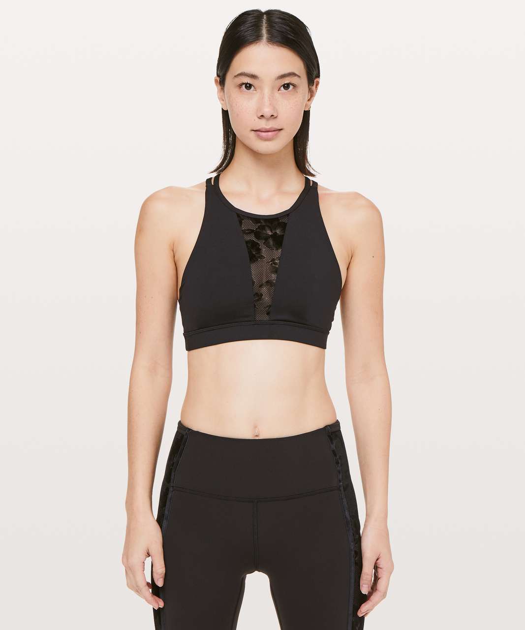 Lululemon Energy Bra Flocked - Black 